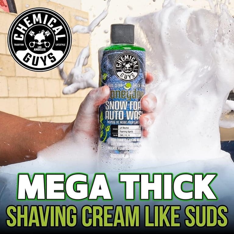 Chemical Guys, paquete de lavado de espuma de nieve, cañón de espuma, pistola y dos jabones, 16 oz - imagen 3