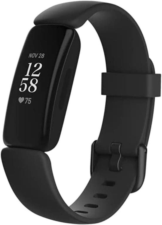 Fitbit Inspire 2 Rastreador de Salud y Actividad Física con Prueba Gratuita de 1 Año de Premium, Frecuencia Cardíaca 24/7, Negro/Negro, Talla Única (Bandas S y L Incluidas)