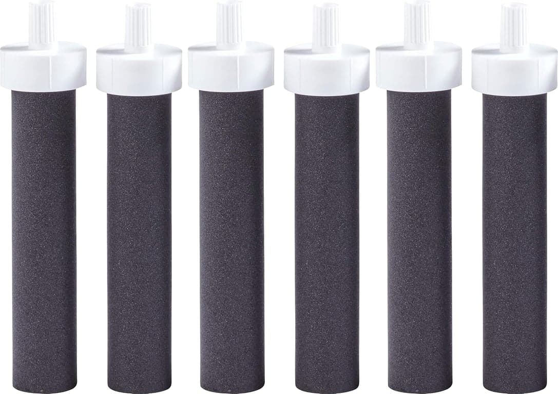 Botella de agua filtrada aislada Brita con popote (32 onzas) y repuestos de filtro de agua (paquete de 6) - imagen 4
