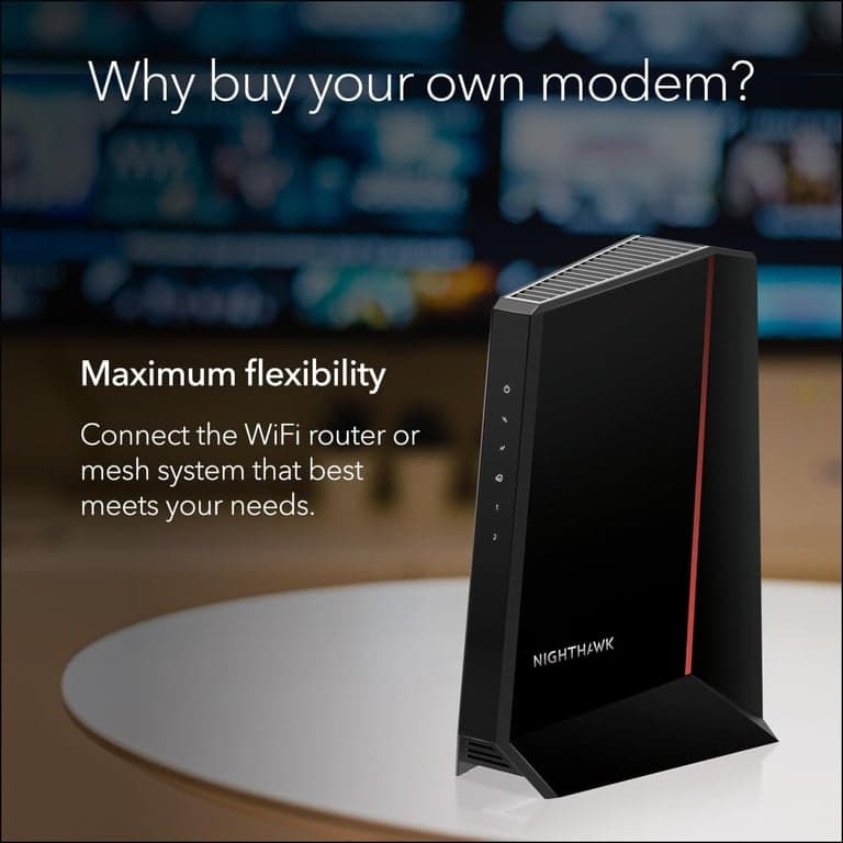 Módem de cable NETGEAR Nighthawk DOCSIS 3.1 de división media/alta (CM2500-1AZNAS) – Aprobado para las velocidades más rápidas de hoy – Funciona con todos los proveedores de cable, incluidos Xfinity, Spectrum, Cox – Planes de hasta 2 Gbps - imagen 5