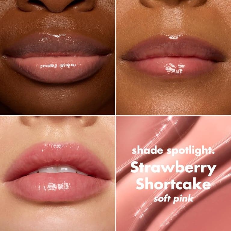 e.l.f. Glow Reviver Melting Lip Balm, bálsamo labial hidratante con color para un acabado brillante y labios suaves y flexibles, vegano y libre de crueldad animal, Strawberry Shortcake - vista alternativa