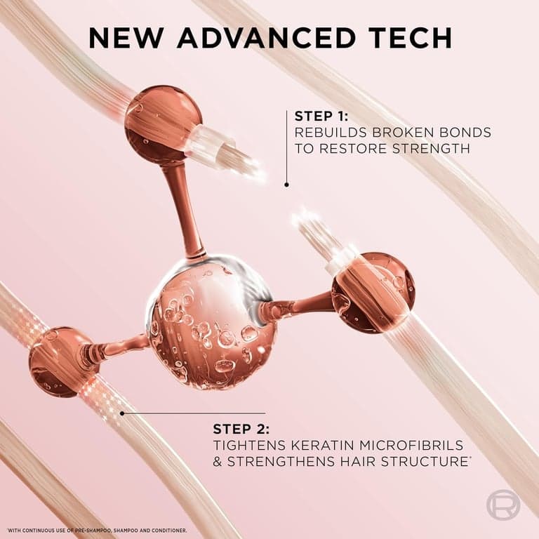 L'Oreal Paris Concentrado Pre-Champú Bond Repair+ Sin Sulfatos, Tratamiento Capilar con Complejo + Aminoácidos para Cabello Teñido, Decolorado o Dañado, EverPure, 5.1 Fl Oz (El empaque puede variar) - imagen 4