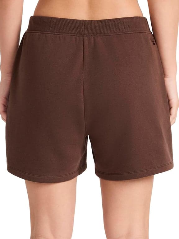 Short Reebok Campus de 4.5” para mujer, ajuste estándar, tela de mezcla de algodón y poliéster de peso medio - imagen 2