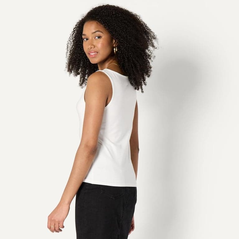 Camiseta sin mangas ajustada para mujer Amazon Essentials - vista alternativa