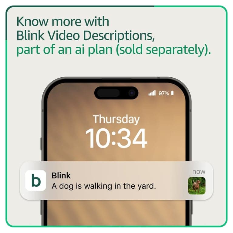 Blink Outdoor 4 – Cámara de seguridad inteligente inalámbrica, dos años de duración de la batería, conversación bidireccional. Módulo de sincronización requerido no incluido – adicional - imagen 5
