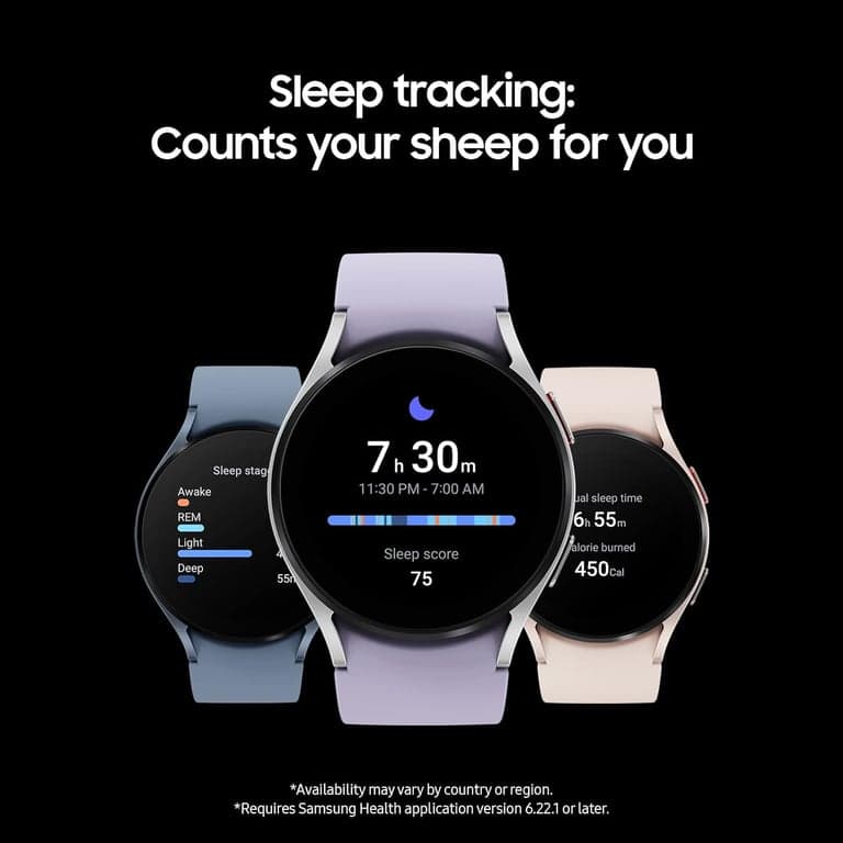SAMSUNG Galaxy Watch 5 44mm Smartwatch Bluetooth con Rastreador Corporal, de Salud, de Ejercicio y de Sueño, Batería Mejorada, Cristal de Zafiro, Rastreo GPS Mejorado, Versión de EE. UU., Gris (Renovado) - imagen 3