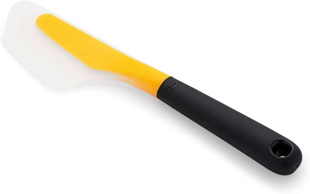 OXO Good Grips Espátula Pequeña de Silicona para Omelets Flip and Fold, Amarillo/Negro (Paquete de 2) - imagen 4