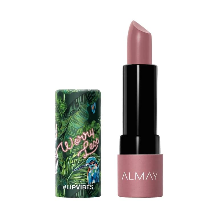 Lápiz labial Almay Lip Vibes con aceite de vitamina E y manteca de karité, acabado mate, hipoalergénico, Worry Less, 0.14 oz - imagen 2