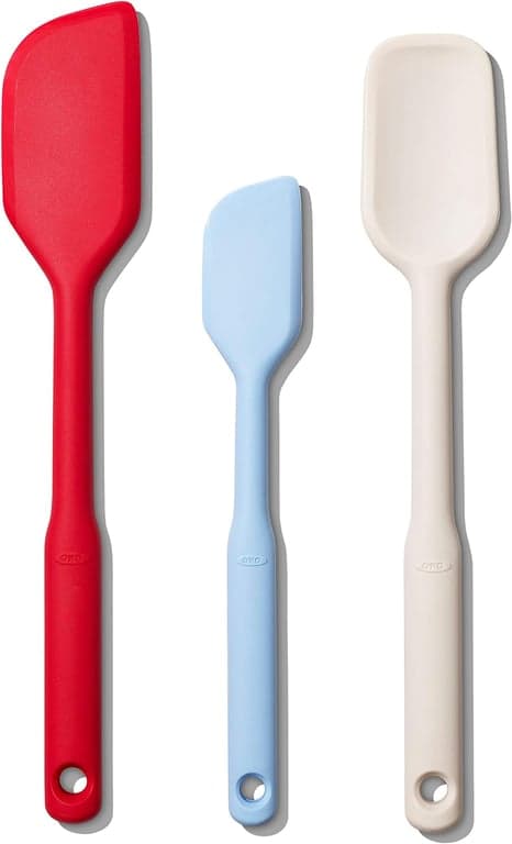 Juego de espátulas de silicona OXO Good Grips de 3 piezas y espátula de silicona para frascos - vista alternativa