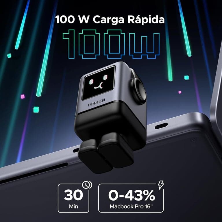 UGREEN Uno 100W Charger Bundle with Uno 3.3FT 100W USB C Cable for iPhone 16/16 Plus/16 Pro/16 Pro Max/15, MacBook Pro/Air, iPad Pro/Air, Galaxy S24 Ultra - vista alternativa