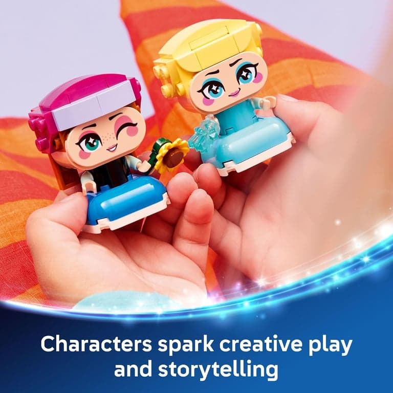 LEGO Disney Frozen Mini Anna & Elsa Juguetes - Set de Construcción para Niñas y Niños, Edades 5+ - de para Juego de Simulación o Decoración de Dormitorio - Regalos de Cumpleaños - 43284 - imagen 3