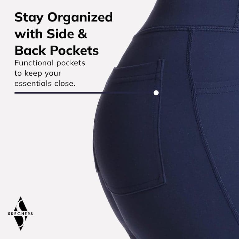 Pantalón Skechers Go Walk de mujer de talle alto Joy – Elástico en 4 direcciones, absorbe la humedad, pretina en capas - imagen 6