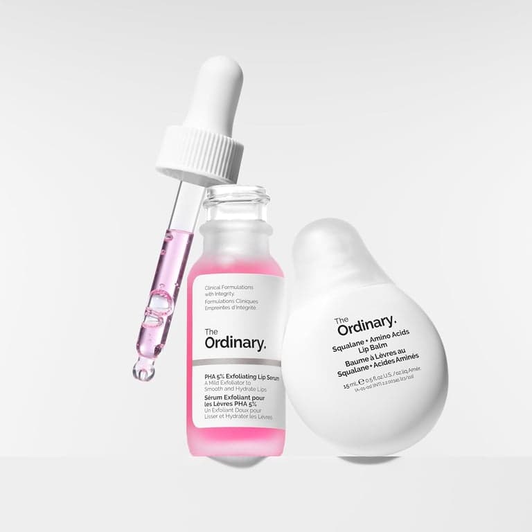 The Ordinary Lip Care Duo - Set de Cuidado de Labios - Suero Exfoliante Labial PHA 5% 0.5 Fl Oz + Bálsamo de Escualano y Aminoácidos - imagen 6
