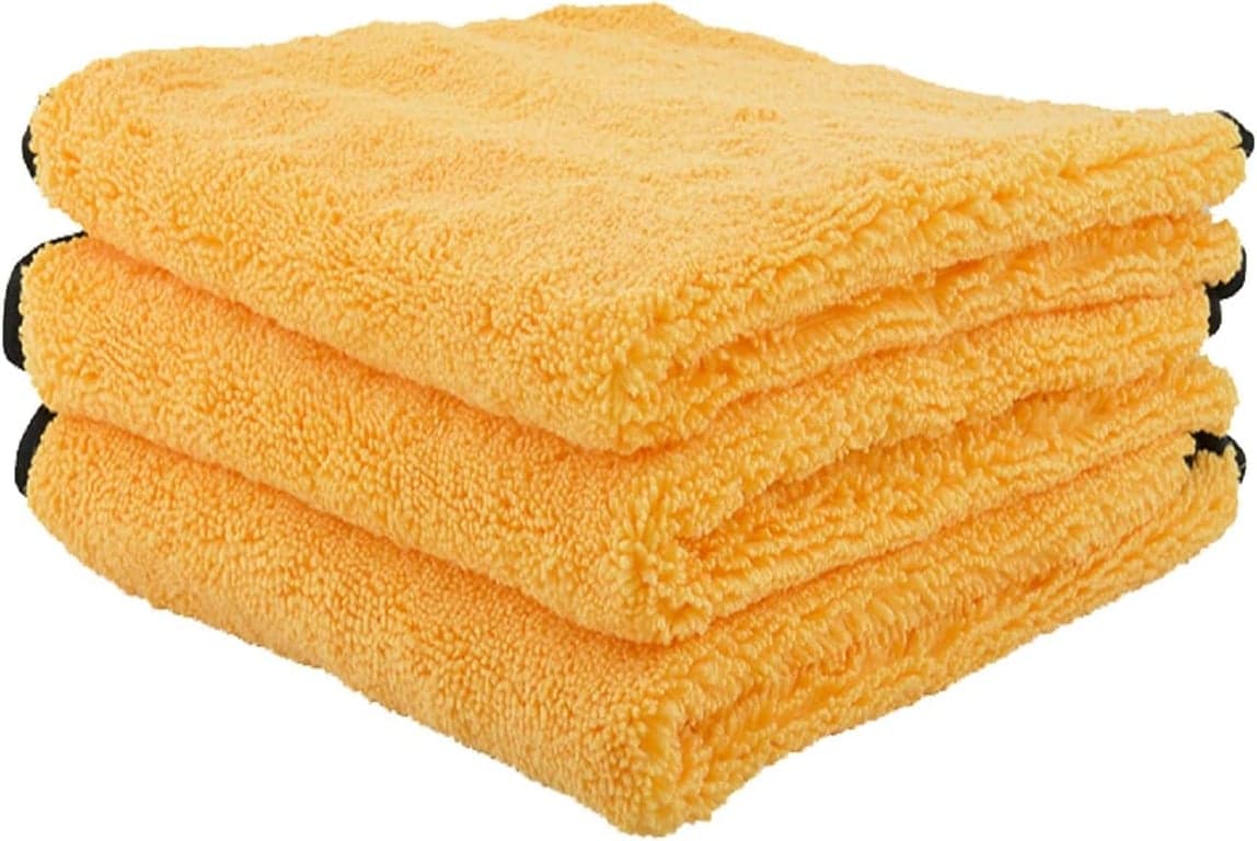 Chemical Guys, Toallas de microfibra profesionales, 16 x 16 in, Oro, Paquete de 3
