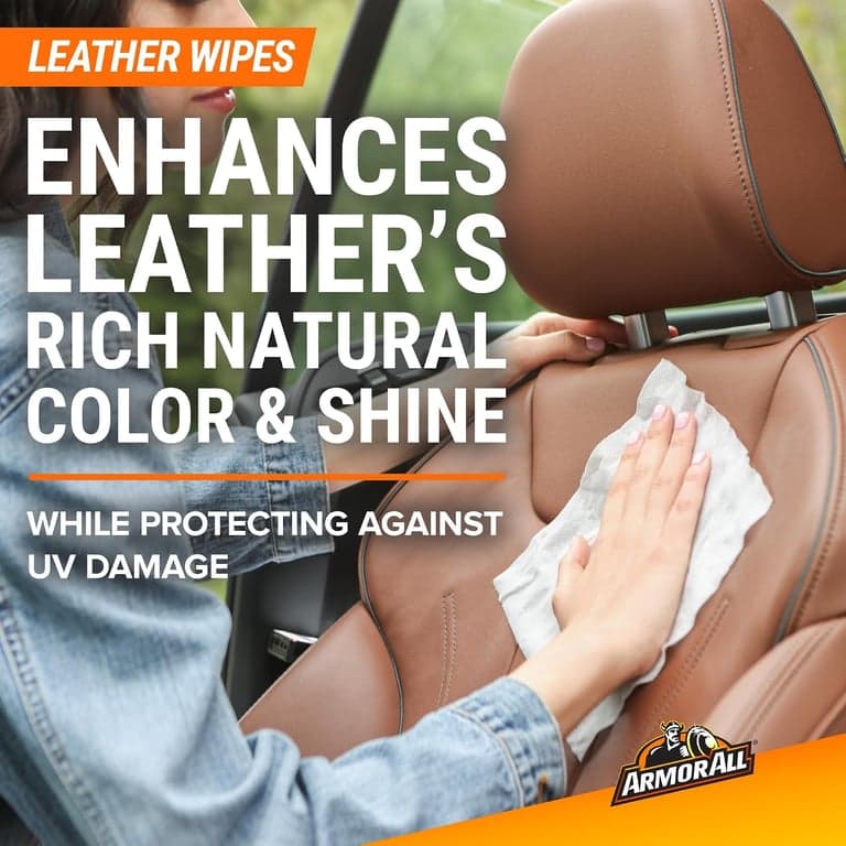 Kit de toallitas de limpieza interior para auto Armor All, desinfecta, protege y limpia interiores de autos, incluye toallitas para cuidado de cuero, toallitas para vidrios, toallitas desinfectantes y toallitas protectoras, 4 unidades - vista alternativa