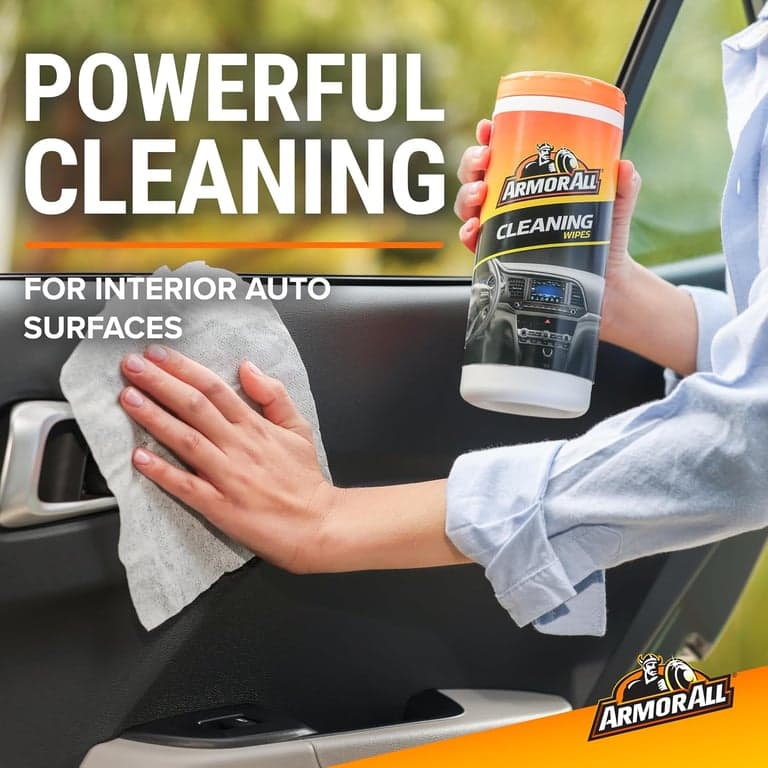 Toallitas Armor All Protectant, para Vidrio y Limpieza, para Interior y Exterior de Automóviles, 30 unidades cada una (Paquete de 3) | para limpieza de automóviles, toallitas para vidrio para pantallas, ventanas y espejos, protector para vinilo y plástico, 30 unidades cada una - imagen 2