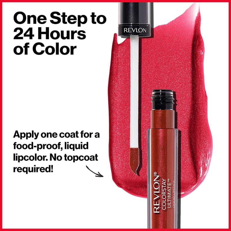 Revlon ColorStay Ultimate Liquid Lipstick, 030 Miracle Mauve, 0.1 fl oz - imagen 4