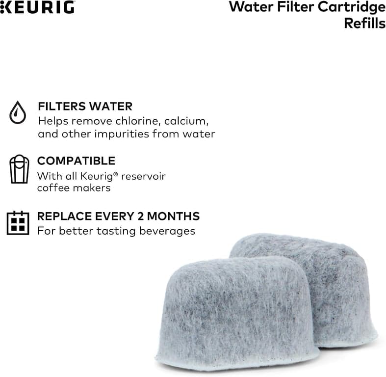 Keurig Kit de mantenimiento para cafetera de 6 meses, incluye solución descalcificadora, cápsulas de enjuague y cartuchos de filtro de agua, funciona con todas las cafeteras de cápsulas K-Cup - imagen 6