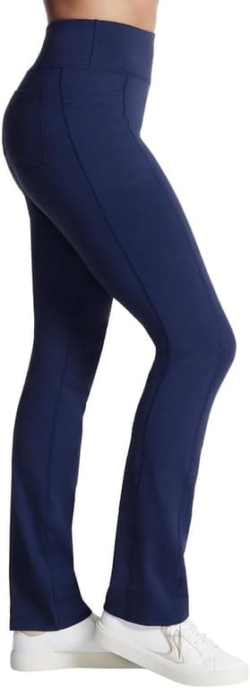 Pantalón Skechers Go Walk de mujer de talle alto Joy – Elástico en 4 direcciones, absorbe la humedad, pretina en capas