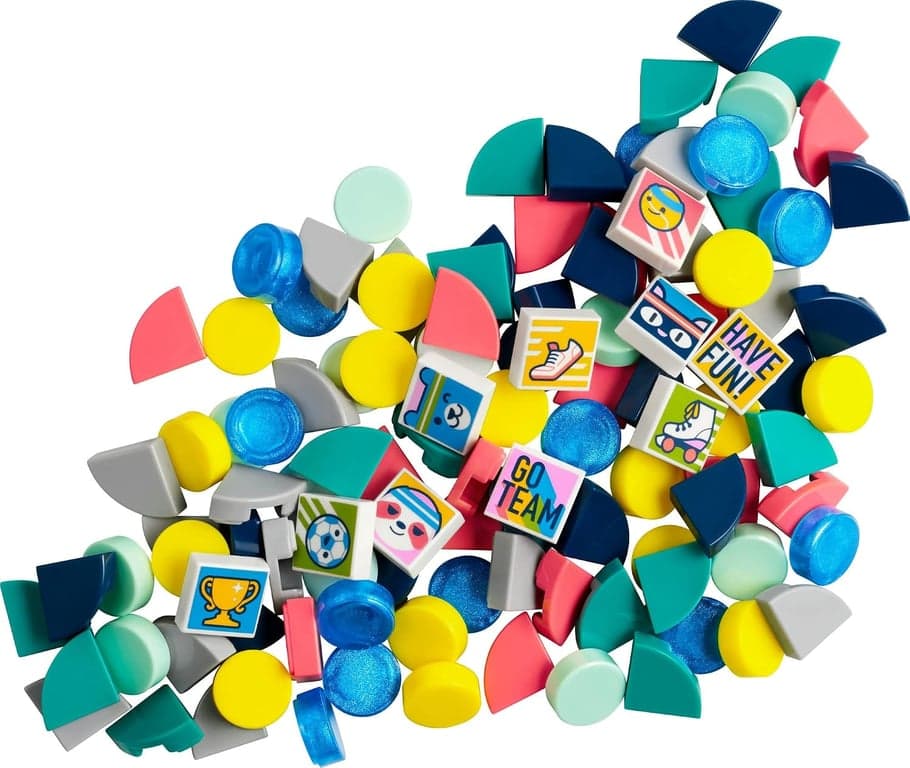 LEGO DOTS Extra Serie 7 – Deporte 41958 Set de Juguete de Construcción de Decoración DIY para Niñas, Niños y Mayores de 6 Años; Kit de Accesorios para Personalizar Manualidades (115 Piezas) - vista alternativa