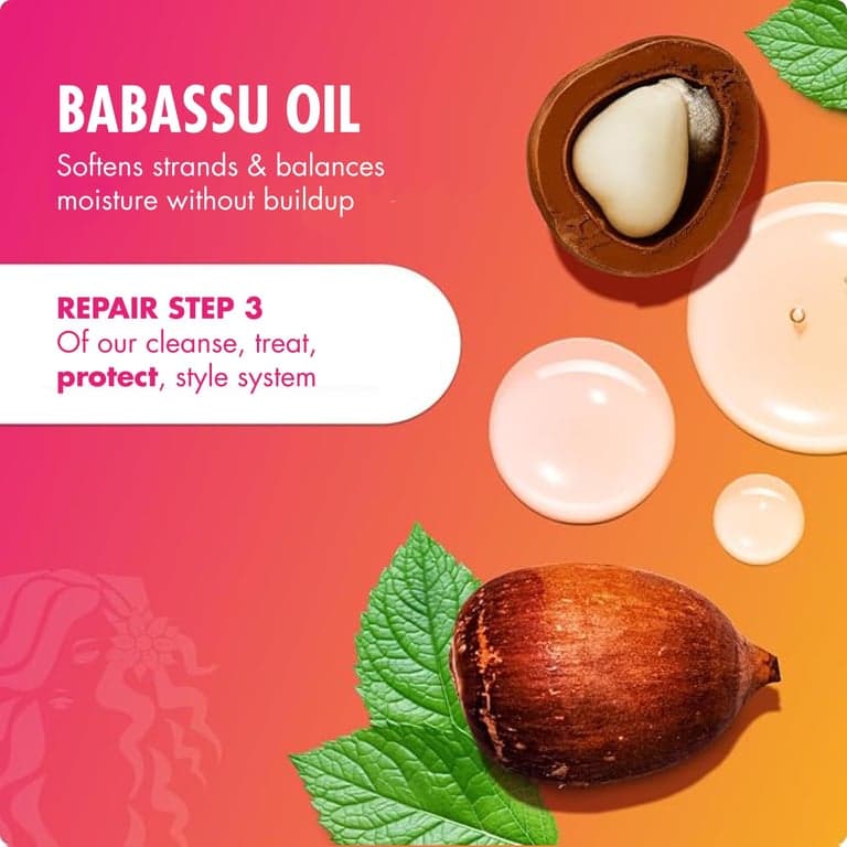 Mielle Organics Tratamiento Reparador de Enlaces Babassu & Menta para Cabello Dañado por Químicos y Calor, 5.5 Onzas - imagen 3