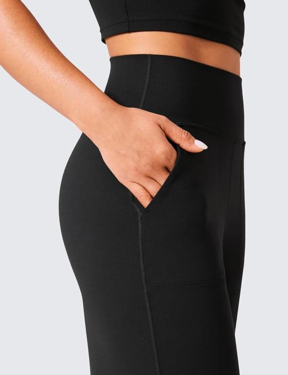 CRZ YOGA Butterlift Pantalones de Pierna Ancha Bolsillos 29"/31"/33" | Suaves como Mantequilla, Compresión Moderada, Yoga, Casual, Talle Alto, para Mujer - imagen 4