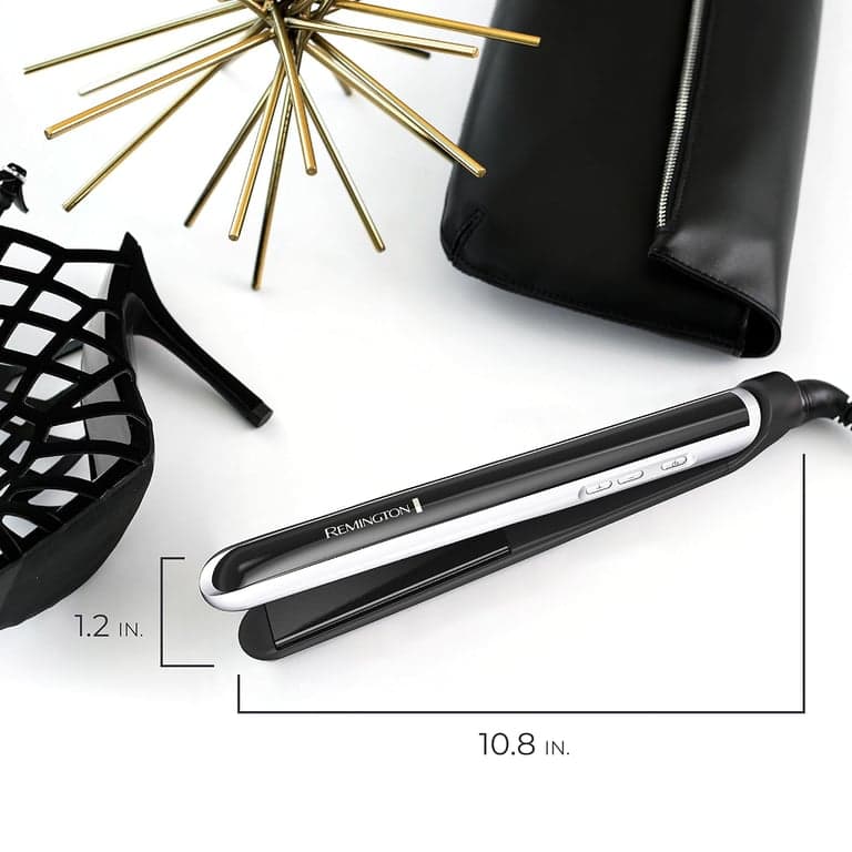 Plancha de pelo Remington Pearl Pro Ceramic, placas flotantes de 1 pulgada, negro/blanco - imagen 5