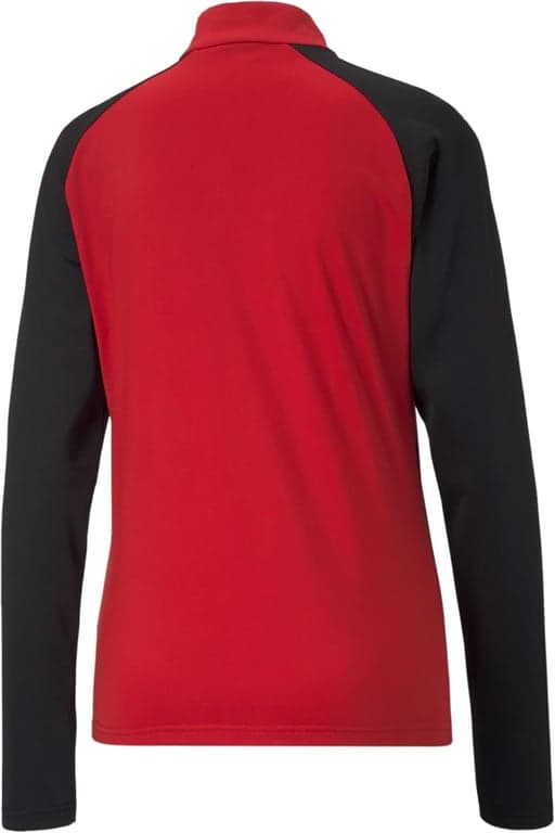 PUMA Tacos de fútbol de manga larga con cuello simulado y 1/4 de cremallera Teamliga para mujer - Azul - imagen 2