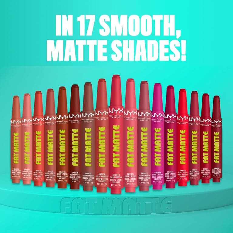 NYX PROFESSIONAL MAKEUP Lápiz Labial Fat Matte, Pigmentado, Suavizante y No Resecante, Maquillaje de Labios de Larga Duración, Vegano y Libre de Crueldad Animal - Rose Robe (Rosa Nude) - imagen 6
