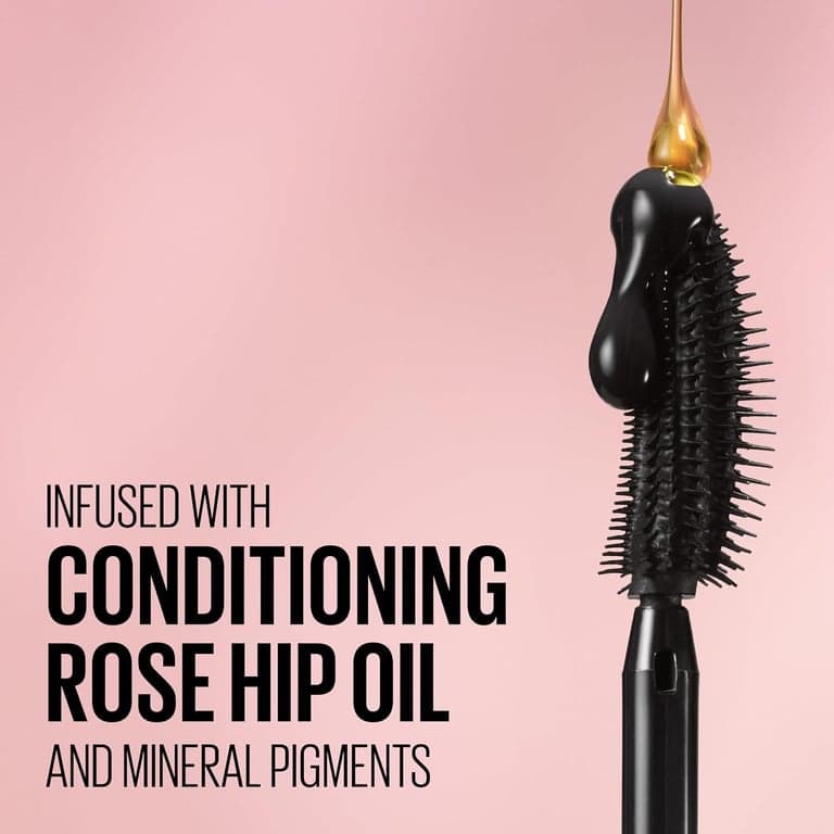 Maybelline Lash Sensational Máscara Lavable, Alargadora y Voluminizadora para un Efecto Abanico Completo, Blackest Black, 1 Unidad - imagen 5