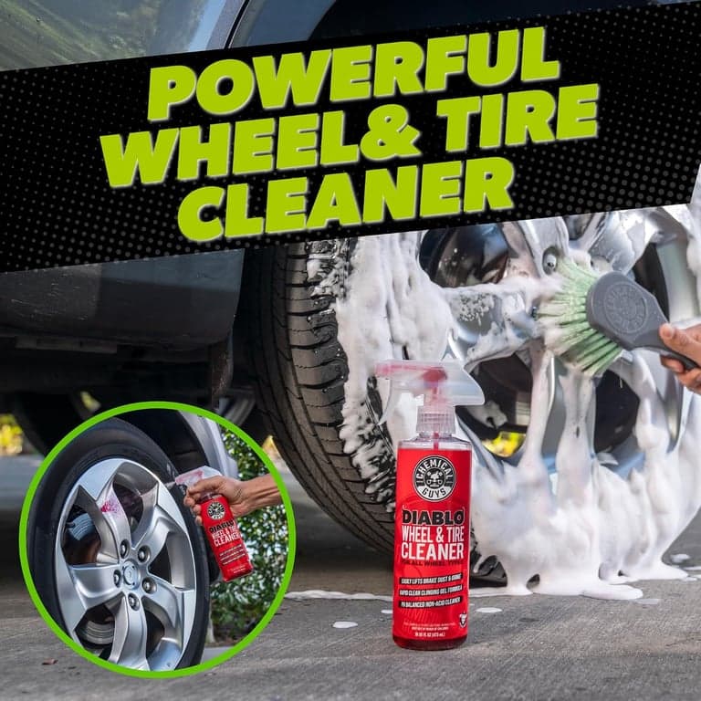 Chemical Guys, Kit de limpieza de autos de 7 piezas, Lavado, Limpiadores de ruedas e interiores | Todo lo que un detallista primerizo necesita para una limpieza completa por dentro y por fuera sin comprar piezas una por una - imagen 4