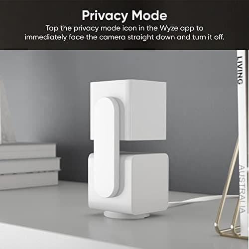 WYZE Cam Pan v3 Cámara de seguridad inteligente Wi-Fi para interiores/exteriores con clasificación IP65 1080p Panorámica/Inclinación/Zoom con visión nocturna a color, audio bidireccional, compatible con Alexa y Google Assistant, Blanca, Paquete de 2 (Renovada) - imagen 4