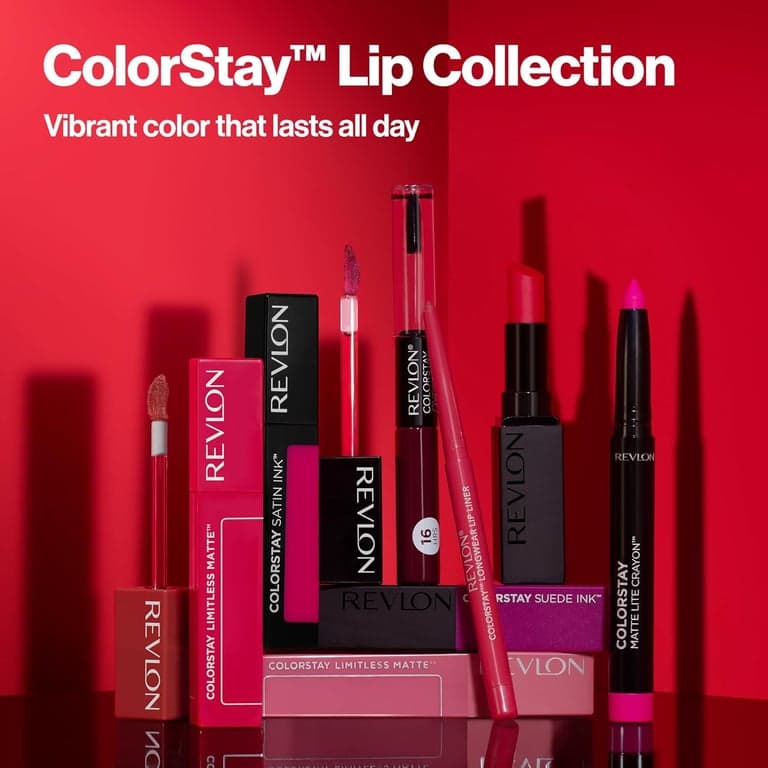 Revlon ColorStay Overtime Lipcolor, 005 Infinite Raspberry, 0.07 fl oz - imagen 5