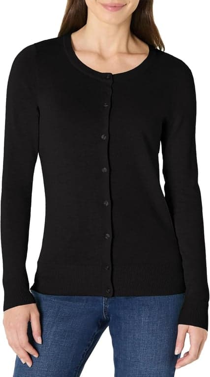 Sudadera ligera de cuello redondo para mujer Amazon Essentials