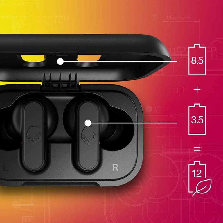 Audífonos inalámbricos intrauditivos Bluetooth Skullcandy Dime 2 - True Black - imagen 3