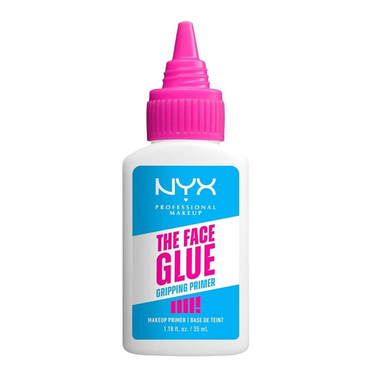 NYX PROFESSIONAL MAKEUP The Face Glue Gripping Primer, Prebase Hidratante para Maquillaje con Hasta 24 Horas de Duración, Vegano y Libre de Crueldad Animal