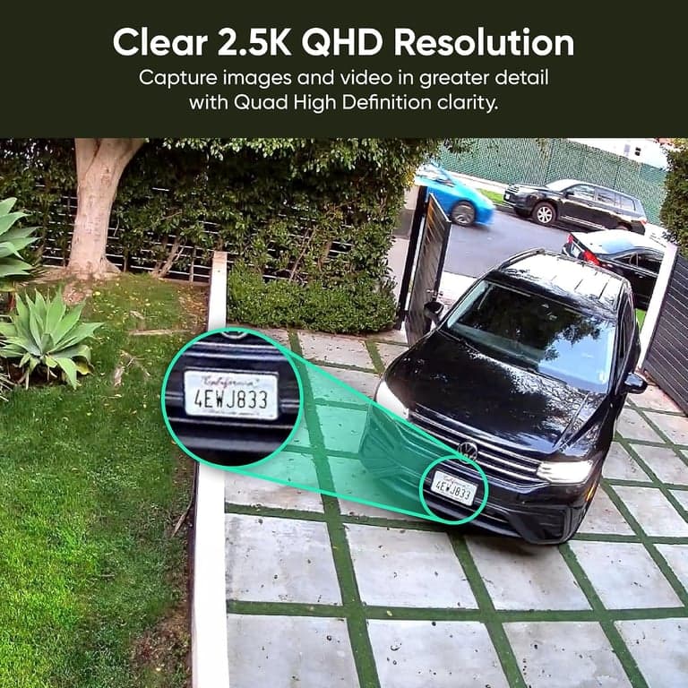 WYZE Cam v4 (modelo más reciente), cámara de seguridad con IA 2.5K, cámaras para interiores/exteriores para seguridad del hogar, monitor de bebé y cámara para mascotas, visión nocturna a color vibrante, no requiere suscripción - imagen 3