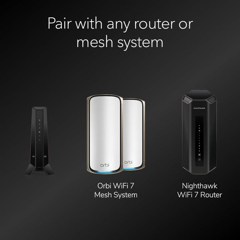 NETGEAR Nighthawk DOCSIS 3.1 Módem de Cable de División Media/Alta (CM2500-1AZNAS) – Aprobado para las Velocidades Más Rápidas de Hoy - Funciona con Todos los Proveedores de Incl. Xfinity, Spectrum, Cox - Planes de hasta 2Gbps (Renovado) - imagen 5
