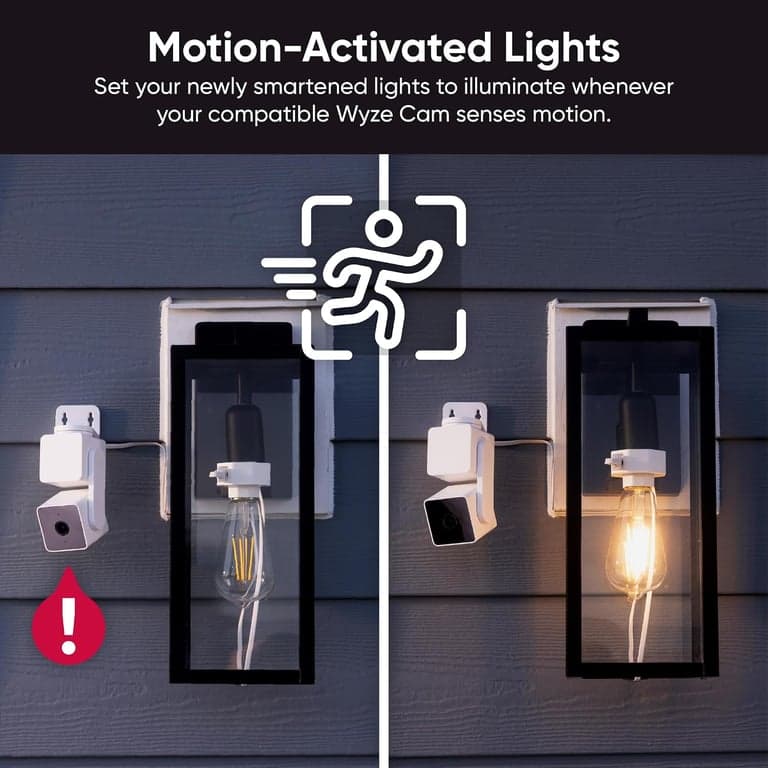 Adaptador de corriente Wyze Lamp Socket v2 para Cam v3/v3 Pro/ v4/OG/Pan v3/Pan v4 (cámara se vende por separado) - imagen 3