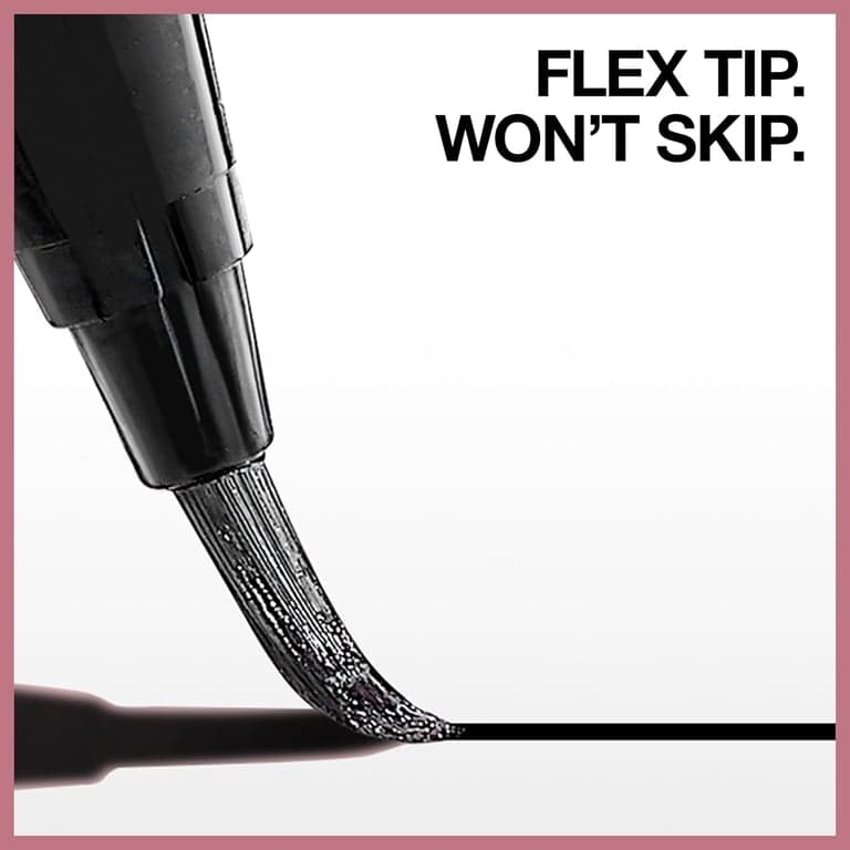 Maybelline Hyper Easy Liquid Pen No-Skip Eyeliner, Acabado Satinado, Fórmula Resistente al Agua, Pitch Black, 0.018 Fl Oz - imagen 5