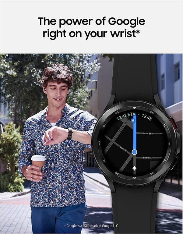 Samsung Galaxy Watch 4 Classic 46mm Smartwatch con Monitor ECG Rastreador para Salud Fitness Correr Ciclos de Sueño GPS Detección de Caídas LTE Versión de EE. UU., Negro (Renovado) - imagen 6