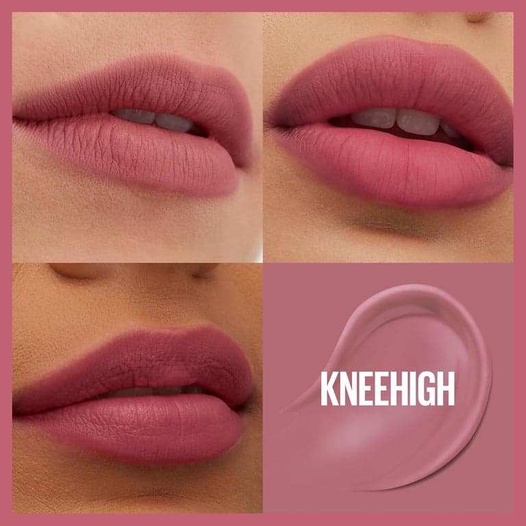 MAYBELLINE Super Stay Teddy Lip Tint, lápiz labial mate de larga duración para hasta 12 horas de uso, Pinky Promise, 1 unidad - vista alternativa
