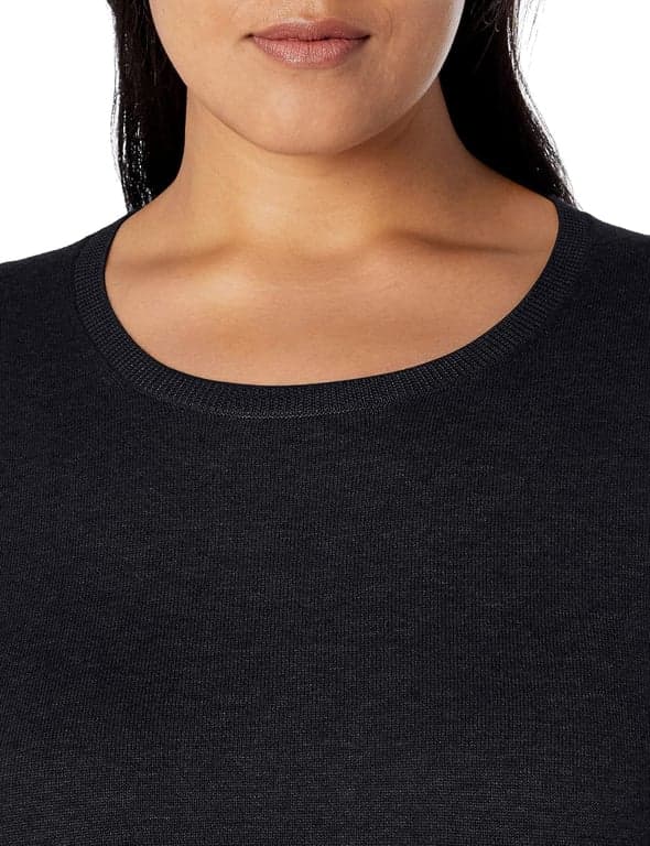 Suéter ligero de cuello redondo de manga larga para mujer Amazon Essentials, favorecedor (disponible en talla grande) - imagen 5