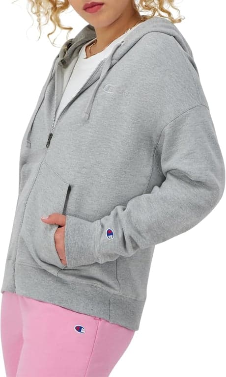 Sudadera con capucha y cremallera completa Champion para mujer, Powerblend, forro polar, sudadera con capucha para mujer (tallas grandes disponibles) - imagen 2