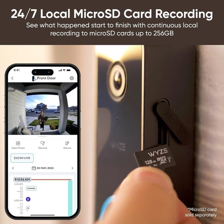 WYZE Wired Doorbell Camera v2 (Requiere cableado de timbre existente), 2K HD - imagen 4