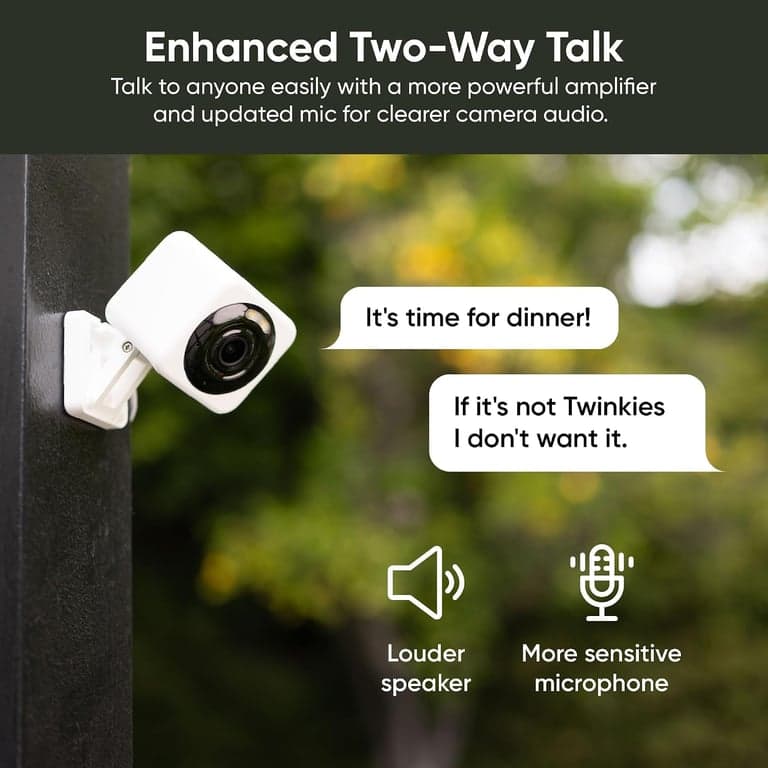 WYZE Cam v4 (modelo más reciente), cámara de seguridad con IA 2.5K, cámaras para interiores/exteriores para seguridad del hogar, monitor de bebé y cámara para mascotas, visión nocturna a color vibrante, no requiere suscripción - imagen 6