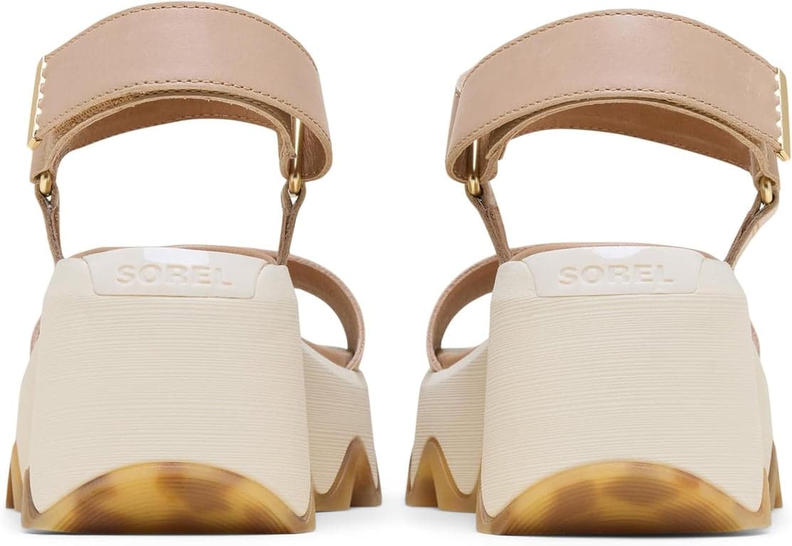 Sorel Kinetic Aura Y-Strap para mujer, Marrón Ennegrecido/Tiza, 10 Regular - imagen 2