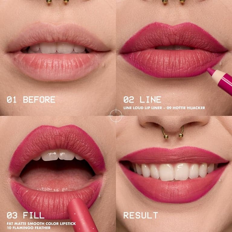 NYX PROFESSIONAL MAKEUP Lápiz Labial Fat Matte, Pigmentado, Suavizante y No Resecante, Maquillaje de Labios de Larga Duración, Vegano y Libre de Crueldad Animal - Rose Robe (Rosa Nude) - imagen 5