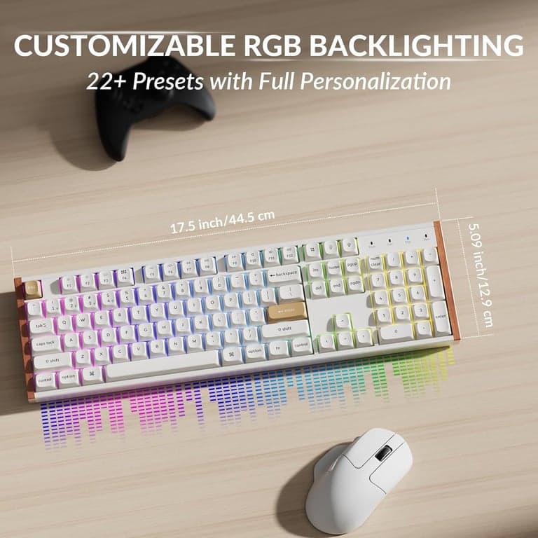 Teclado inalámbrico Keychron K10 HE de tamaño completo con efecto Hall, Rapid Trigger - imagen 6