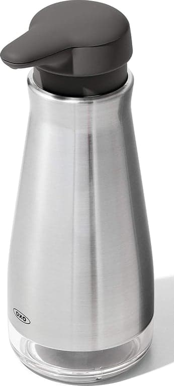 OXO Good Grips Dispensador de Jabón de Acero Inoxidable para Encimera